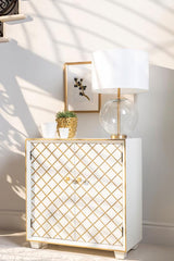 Belinda White Accent Cabinet - furniture place usa