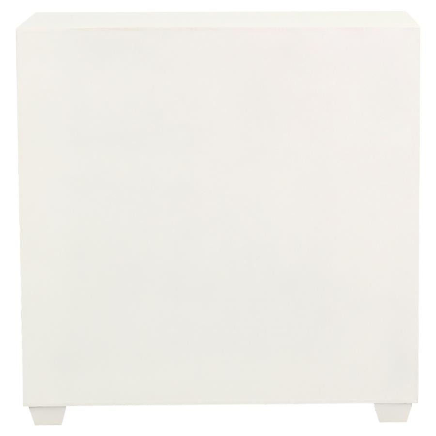 Belinda White Accent Cabinet - furniture place usa