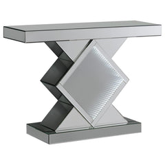 Moody Silver Console Table - furniture place usa