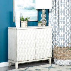 Moody White Accent Cabinet - furniture place usa