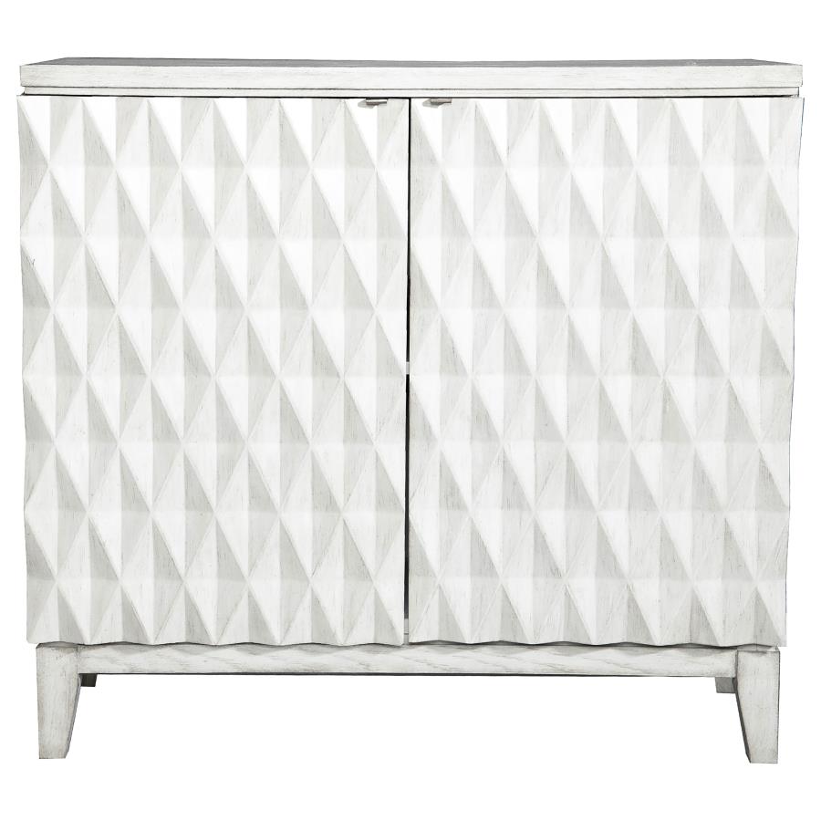 Moody White Accent Cabinet - furniture place usa