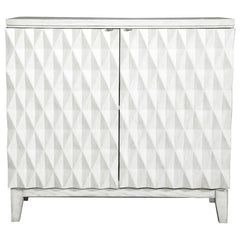 Moody White Accent Cabinet - furniture place usa