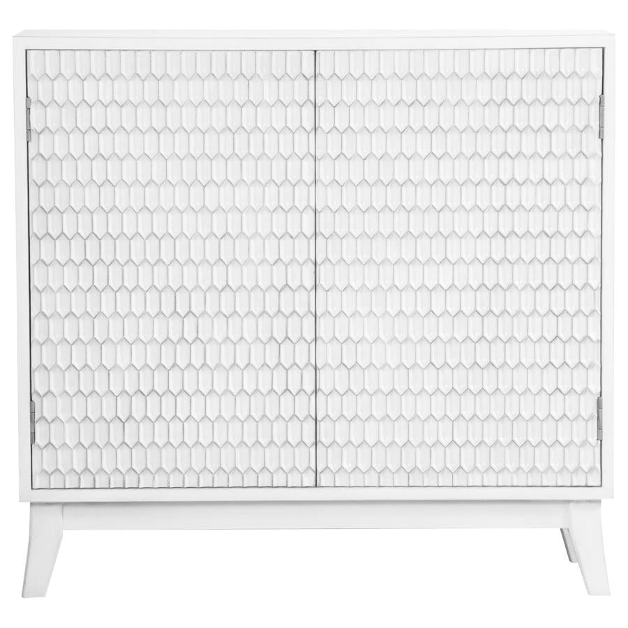 Gambon White Accent Cabinet - furniture place usa