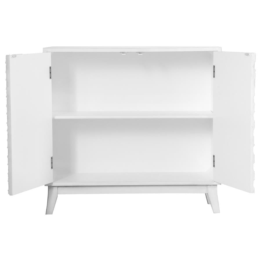 Gambon White Accent Cabinet - furniture place usa