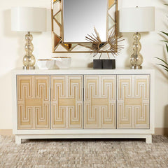 Voula Gold Accent Cabinet - furniture place usa