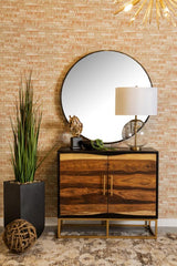 Zara Brown Accent Cabinet - furniture place usa