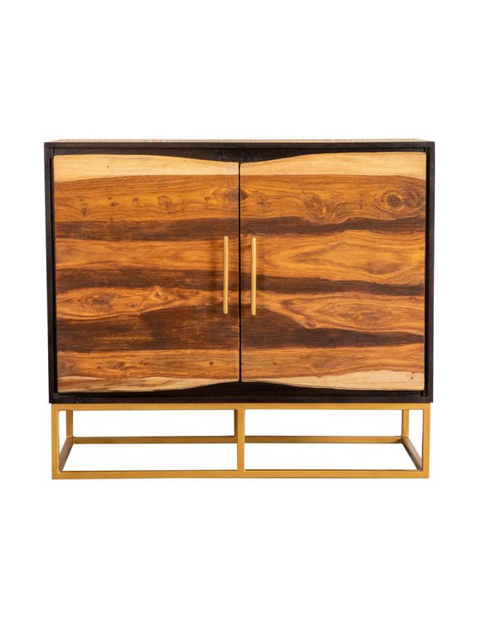 Zara Brown Accent Cabinet - furniture place usa