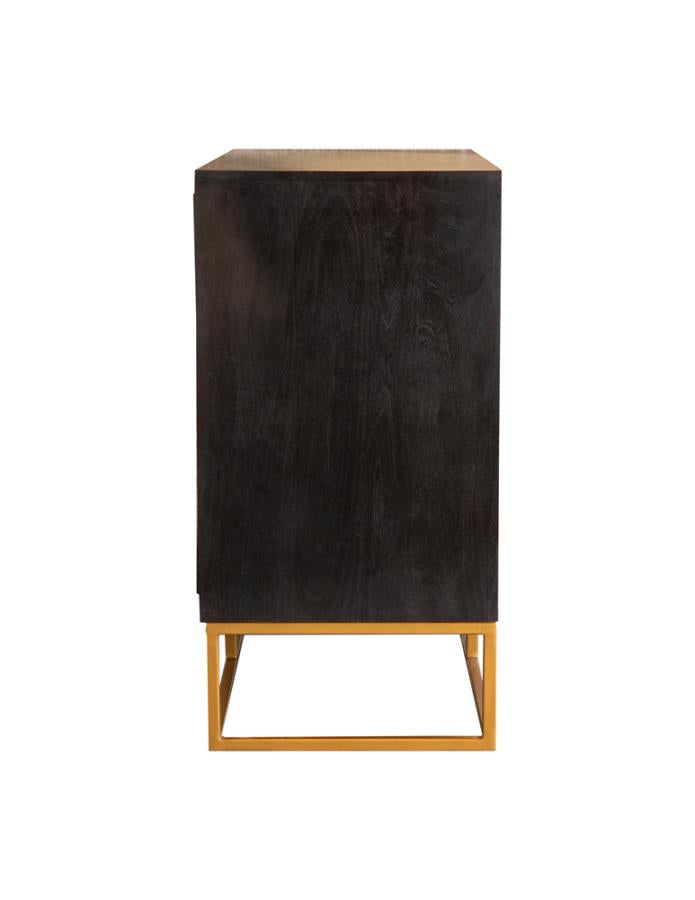 Zara Brown Accent Cabinet - furniture place usa