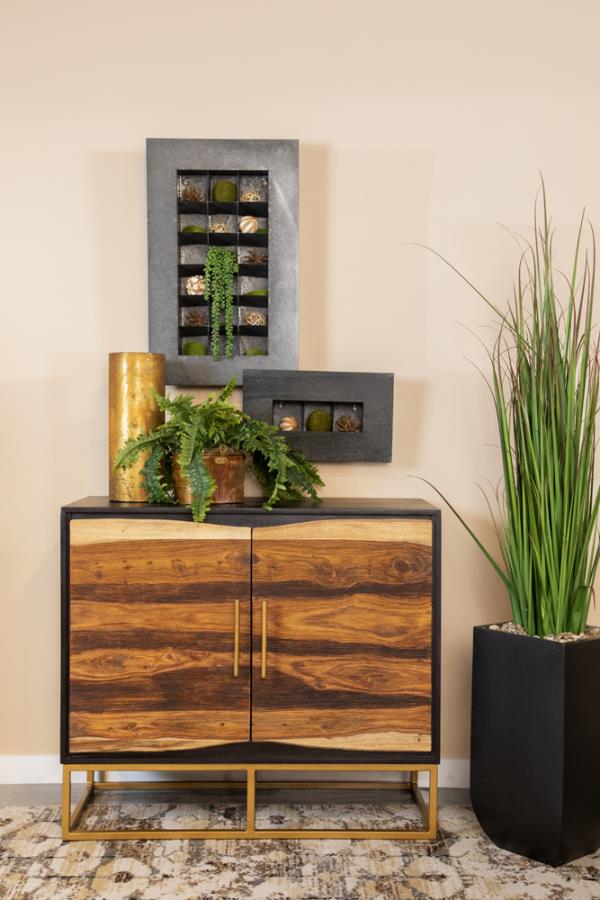 Zara Brown Accent Cabinet - furniture place usa