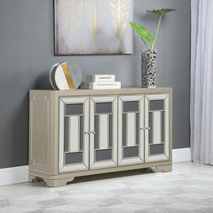 Toula Silver Accent Cabinet - furniture place usa