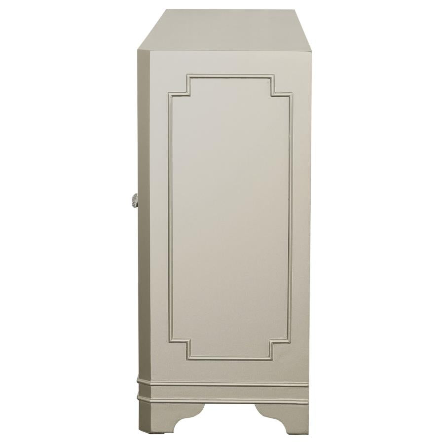 Toula Silver Accent Cabinet - furniture place usa