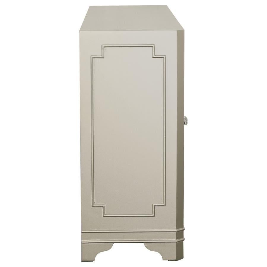 Toula Silver Accent Cabinet - furniture place usa