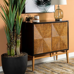 Zira Brown Accent Cabinet - furniture place usa