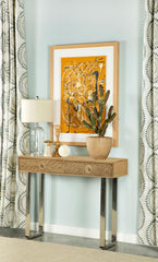 Draco Brown Console Table - furniture place usa