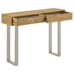 Draco Brown Console Table - furniture place usa