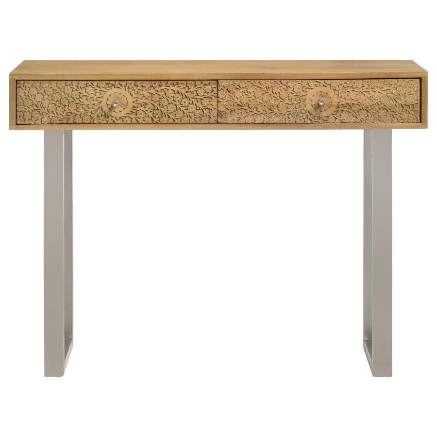 Draco Brown Console Table - furniture place usa