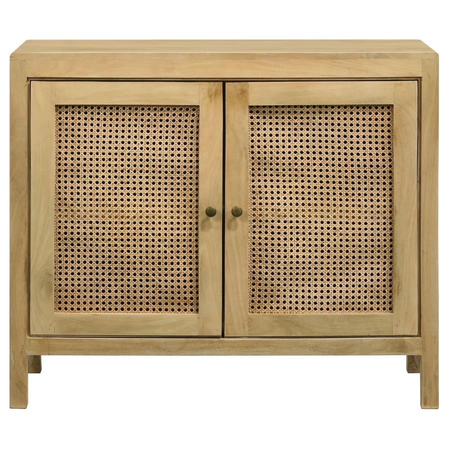 Zamora Brown Accent Cabinet - furniture place usa