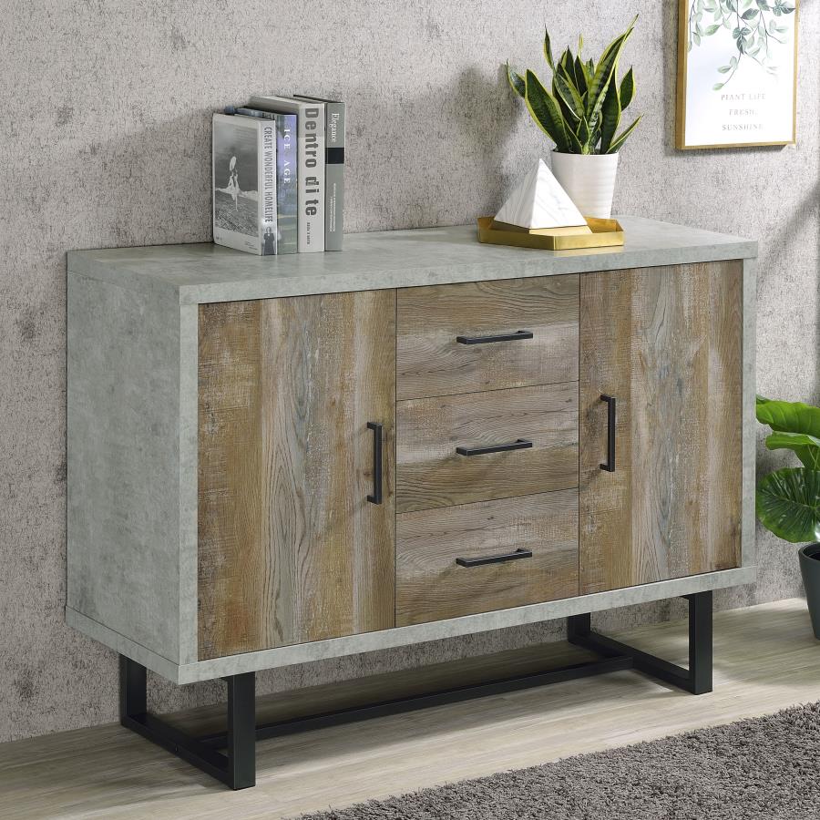 Abelardo Brown Accent Cabinet - furniture place usa