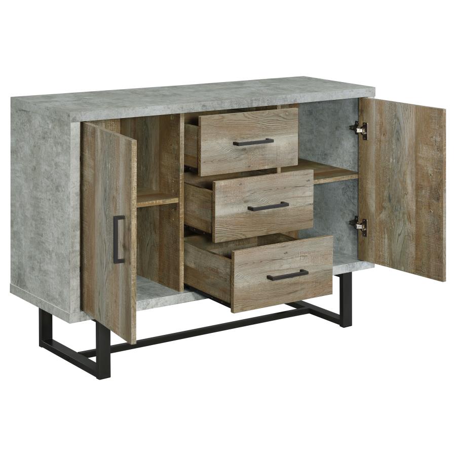 Abelardo Brown Accent Cabinet - furniture place usa