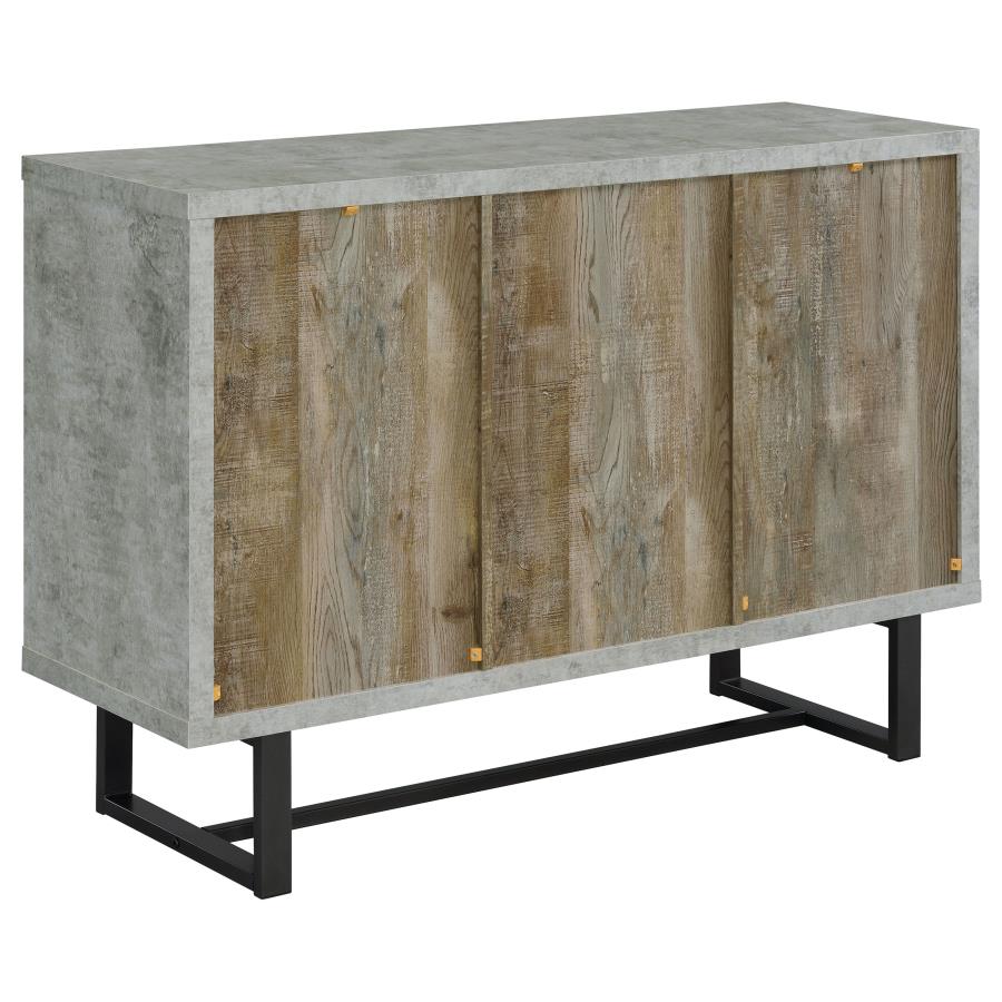 Abelardo Brown Accent Cabinet - furniture place usa