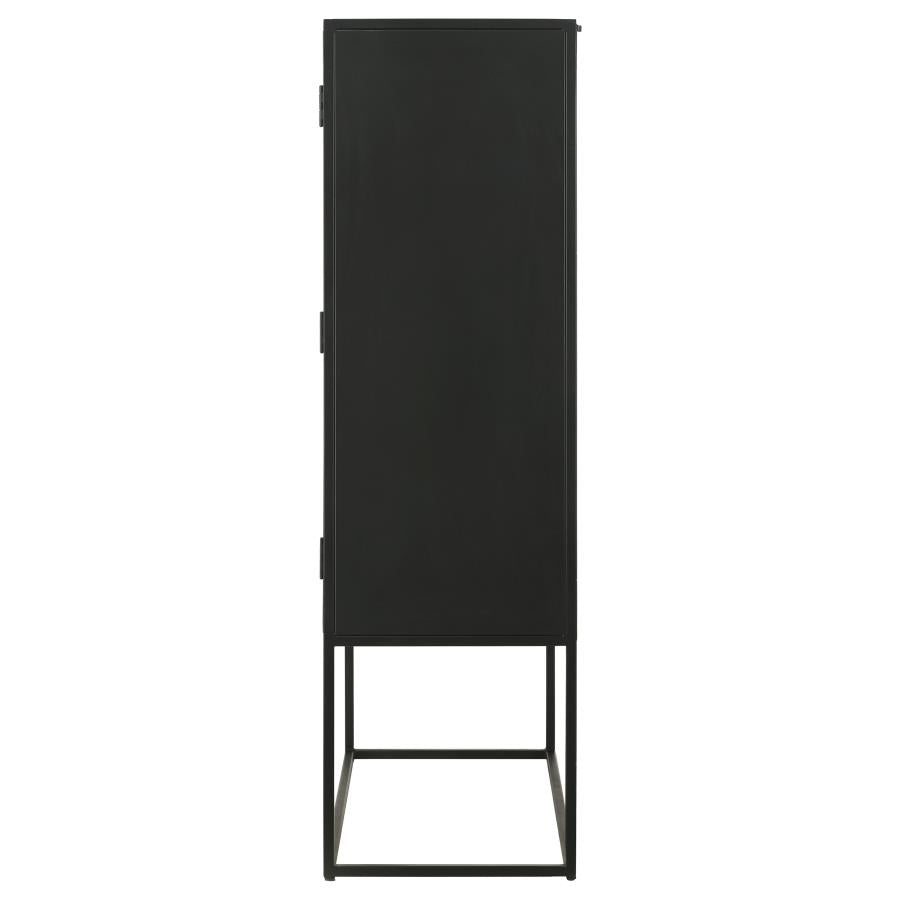 Jenna Black Accent Cabinet - furniture place usa