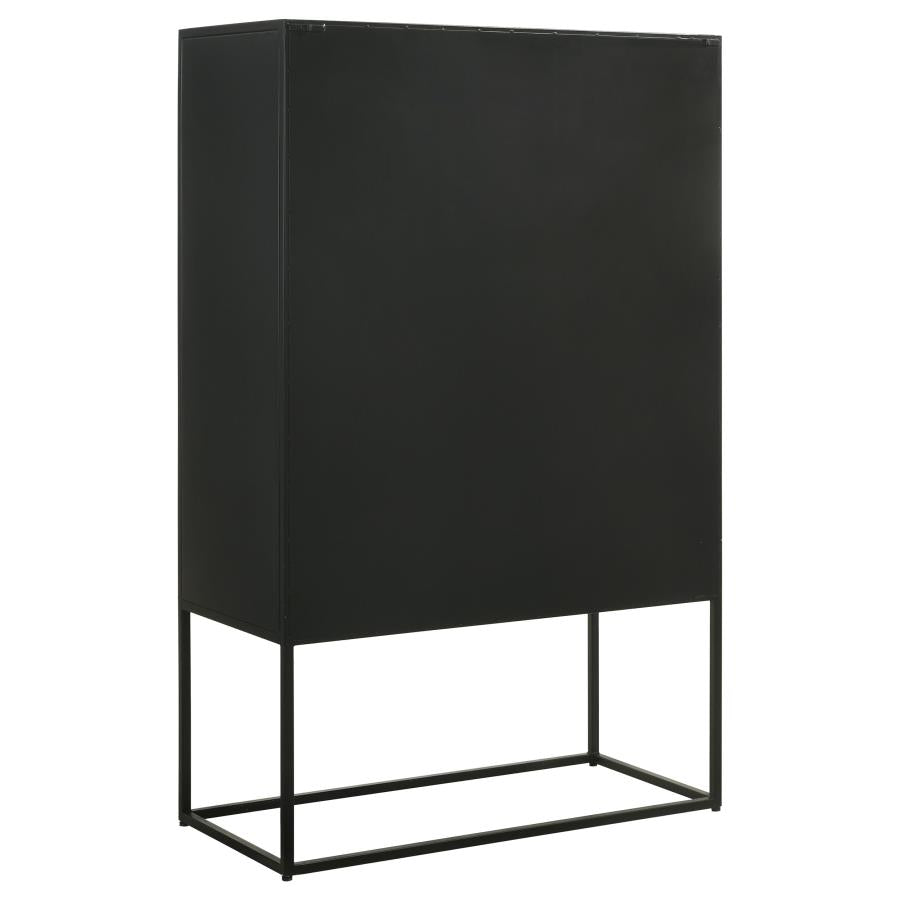 Jenna Black Accent Cabinet - furniture place usa