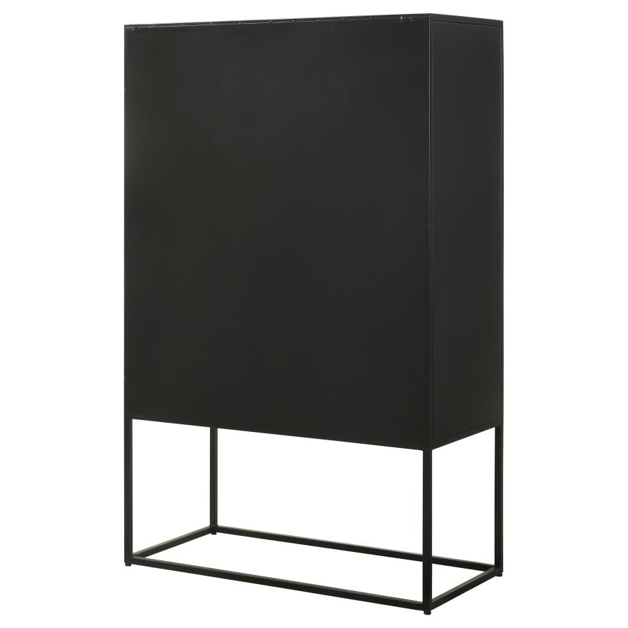 Jenna Black Accent Cabinet - furniture place usa