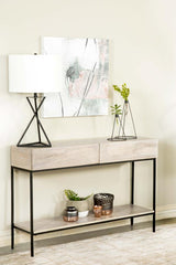 Rubeus Beige Console Table - furniture place usa