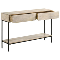 Rubeus Beige Console Table - furniture place usa