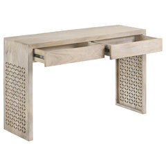 Rickman Beige Console Table - furniture place usa