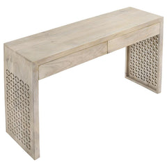 Rickman Beige Console Table - furniture place usa