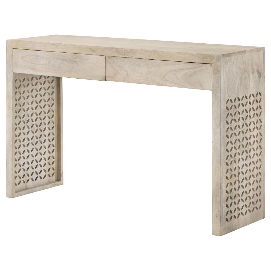 Rickman Beige Console Table - furniture place usa