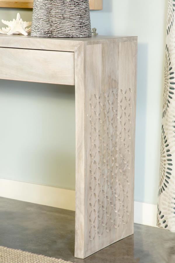 Rickman Beige Console Table - furniture place usa