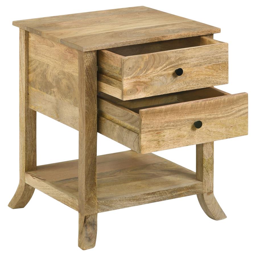 Russo Brown Side Table - furniture place usa