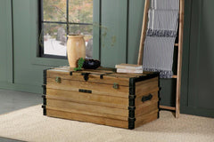 Simmons Brown Storage Trunk - furniture place usa