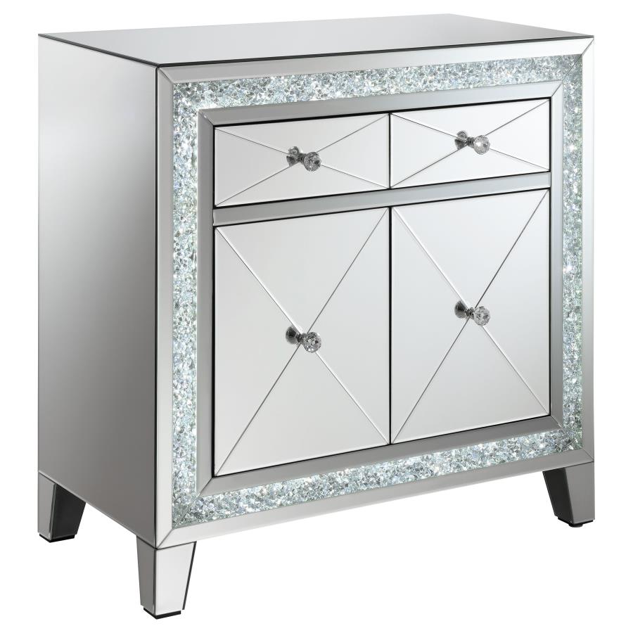 Arwen Silver Accent Cabinet - furniture place usa