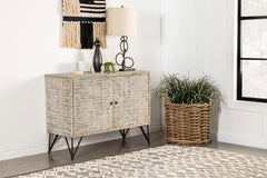 Maille Brown Accent Cabinet - furniture place usa