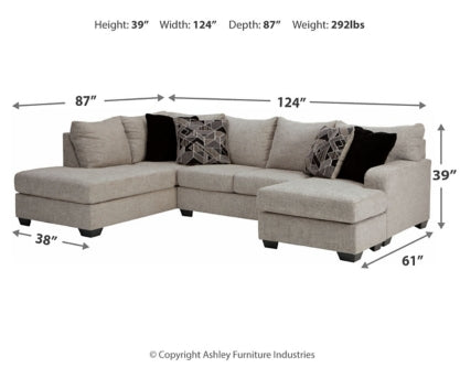 Megginson 2-Piece Sectional with Chair and Ottoman - PKG002383 - furniture place usa