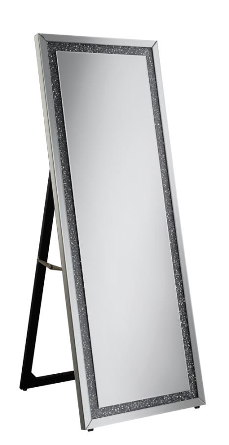 Novak Silver Standing Mirror - furniture place usa