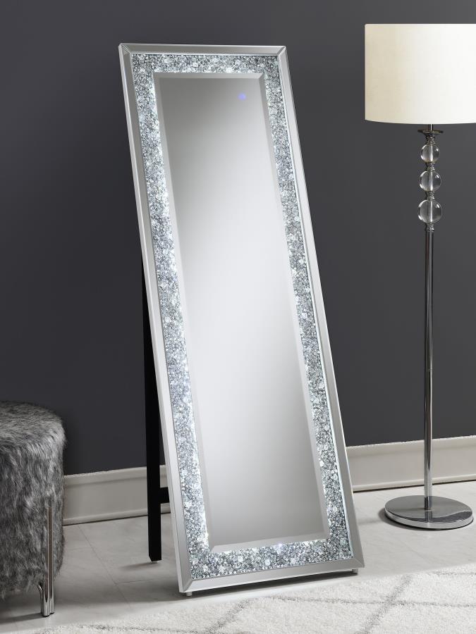 Carisi Silver Standing Mirror - furniture place usa