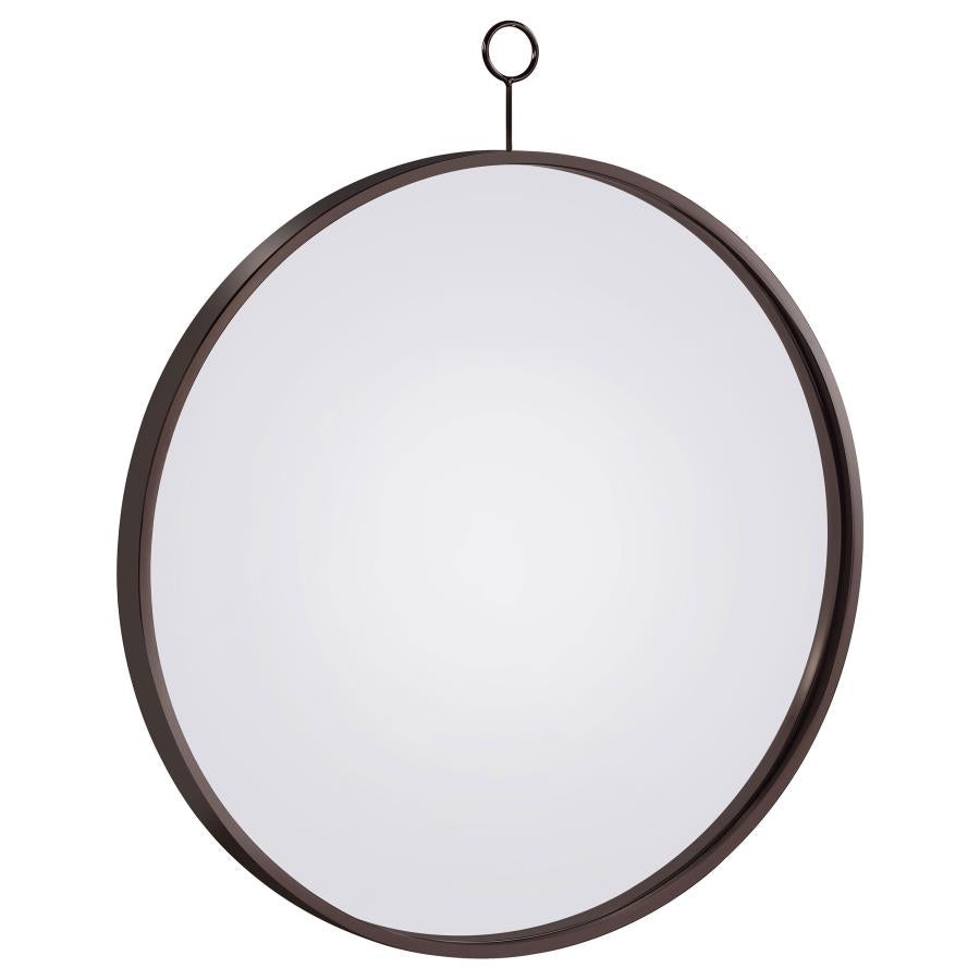 Gwyneth Black Wall Mirror - furniture place usa