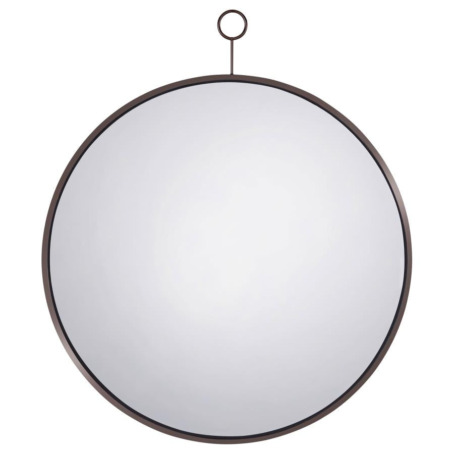 Gwyneth Black Wall Mirror - furniture place usa