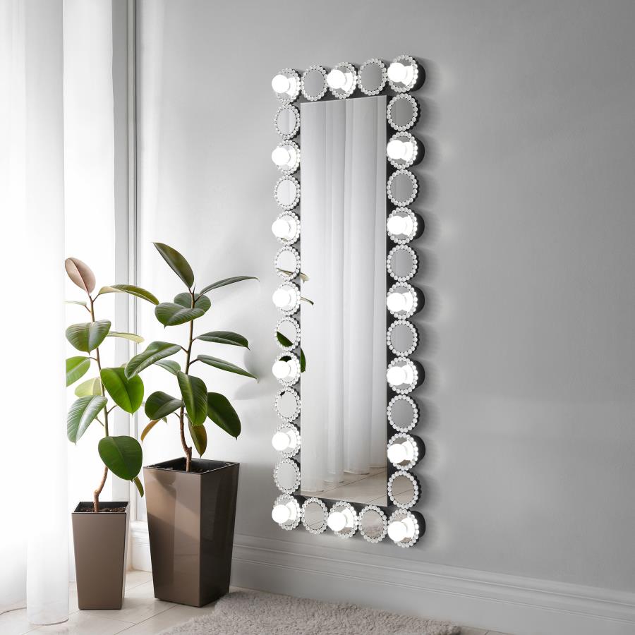 Aghes Silver Wall Mirror - furniture place usa