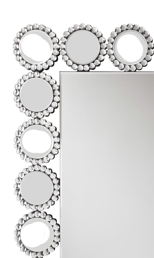 Aghes Silver Wall Mirror - furniture place usa