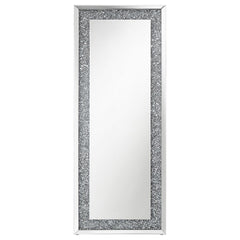Valerie Silver Floor Mirror - furniture place usa