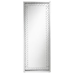 Yves Silver Floor Mirror - furniture place usa