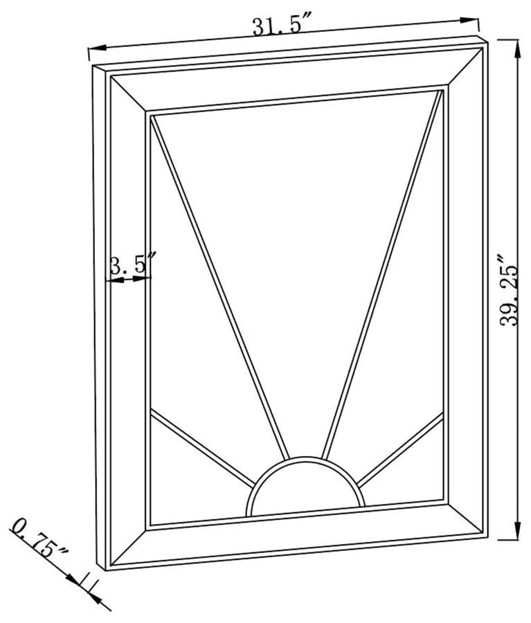 Calixte Silver Wall Mirror - furniture place usa