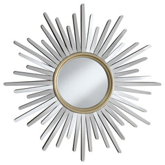 Beiwen Gold Wall Mirror - furniture place usa