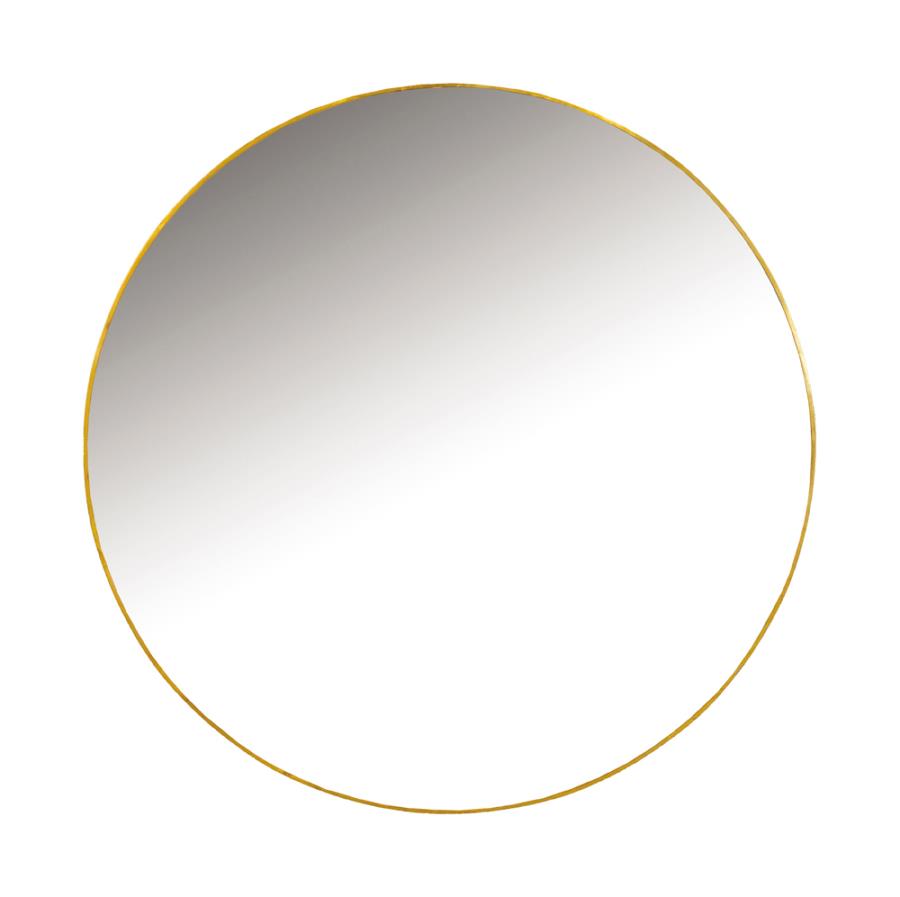 Hermione Gold Wall Mirror - furniture place usa