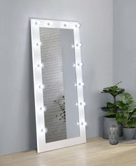 Zayan White Floor Mirror - furniture place usa